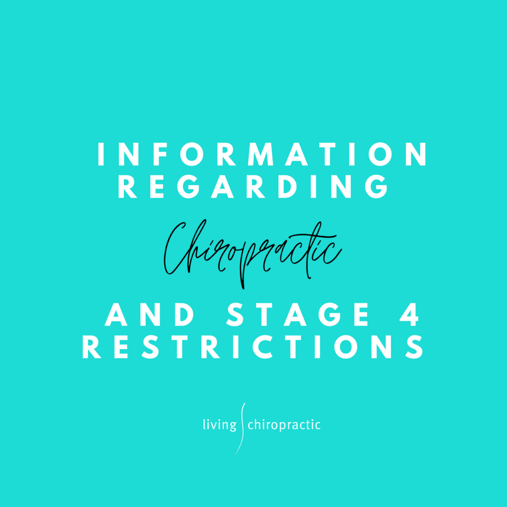 Chiropractic & Stage 4 Restrictions